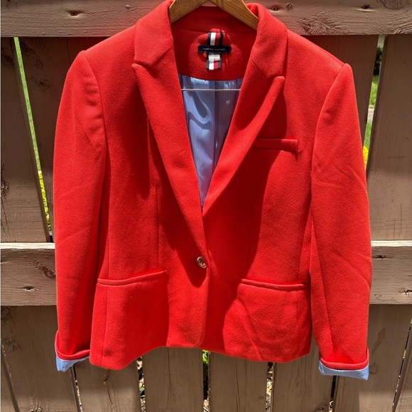 💜HOST PICK💜 Preppy Tommy Hilfiger Blazer Sz 8 - EUC - Picture 2 of 14